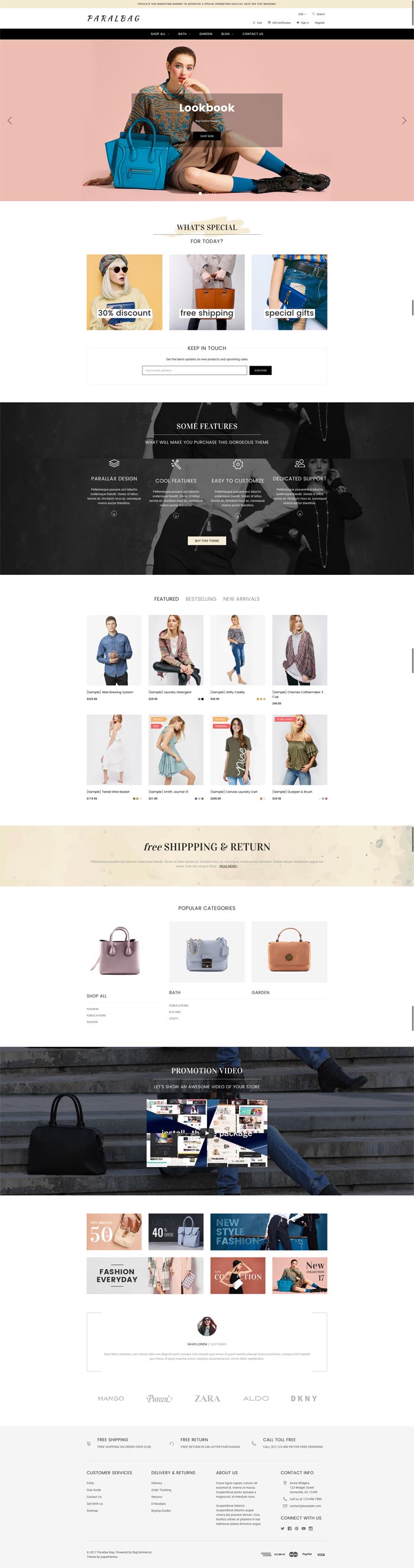 Homepage of Default Style